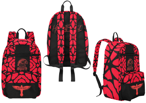 Raven Red Symphony Large Capacity Travel Backpack