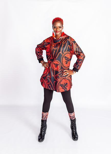 Compass Hoodie Mini Dress