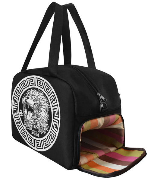 Fearless Lion Circle BW Gym-Travel Bag