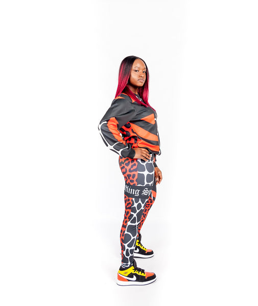 Alpha Omega Sweatshirt Animal Print Red