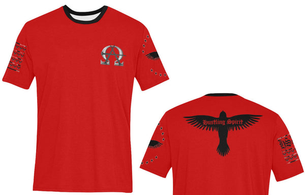 AΩ Alpha Omega Fearless Flag Unisex All-Over Crew Neck Tee
