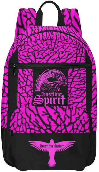 Raven Elephant Skin Hot Pink Large Capacity Travel Backpack