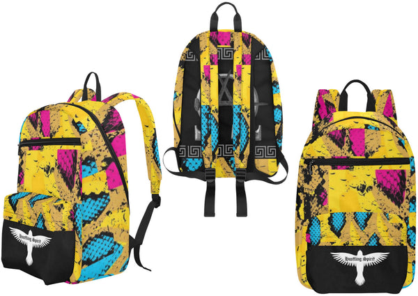 AΩ Alpha Omega Snake Skin Large Capacity Travel Backpack