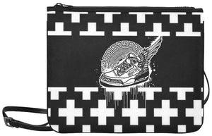 Footsteps Cross BW Slim Clutch Bag