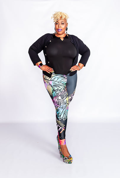 Fearless Lion Multi Colors Leggings
