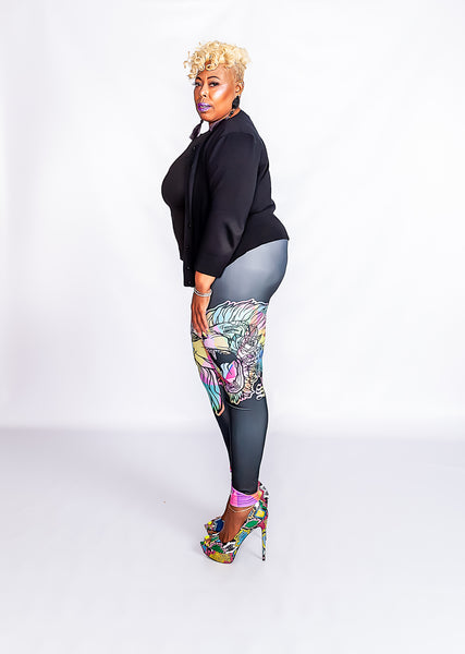 Fearless Lion Multi Colors Leggings