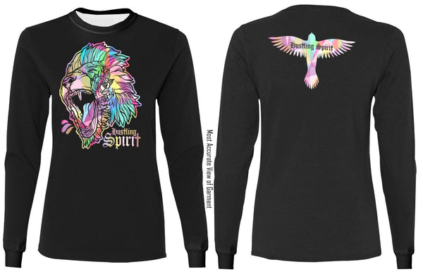 Fearless Lion Multi Color Long Sleeve Tee