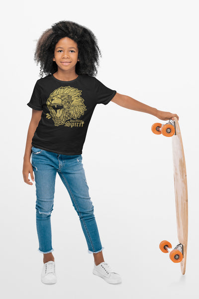 Fearless Lion Gold Shine Crew Neck Tee Kid Size