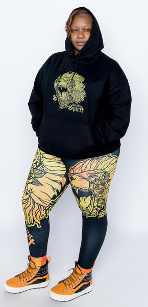 Fearless Lion Gold Leggings