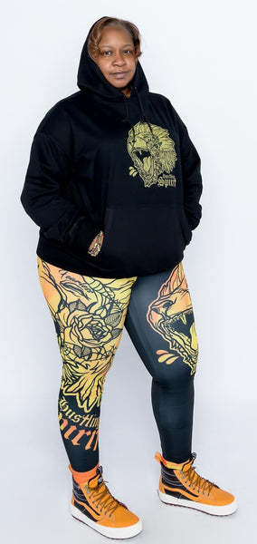 Fearless Lion Gold Leggings