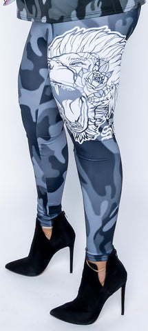 Fearless Lion Camo Leggings