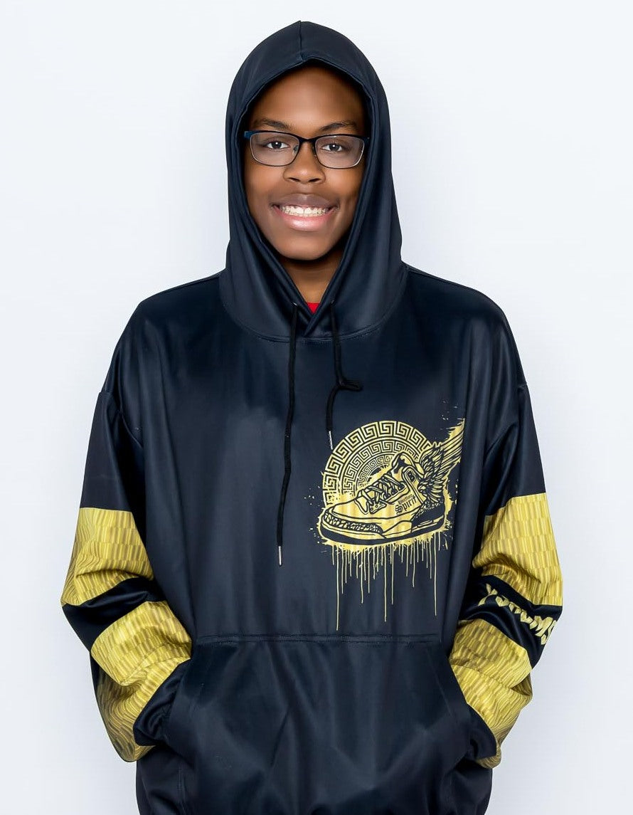 Footsteps Gold Column Hoodie