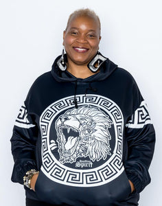 Fearless Lion BW Hoodie