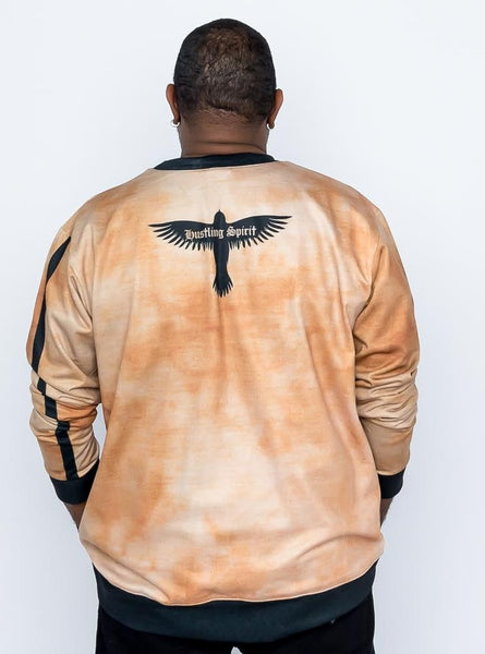 Footsteps Tie Dye Sand Sweatshirt