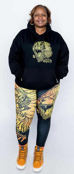 Fearless Lion Gold Leggings