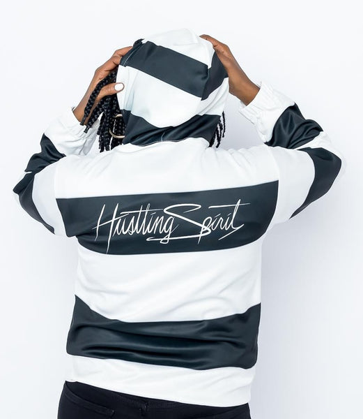 Raven Stripe Hoodie