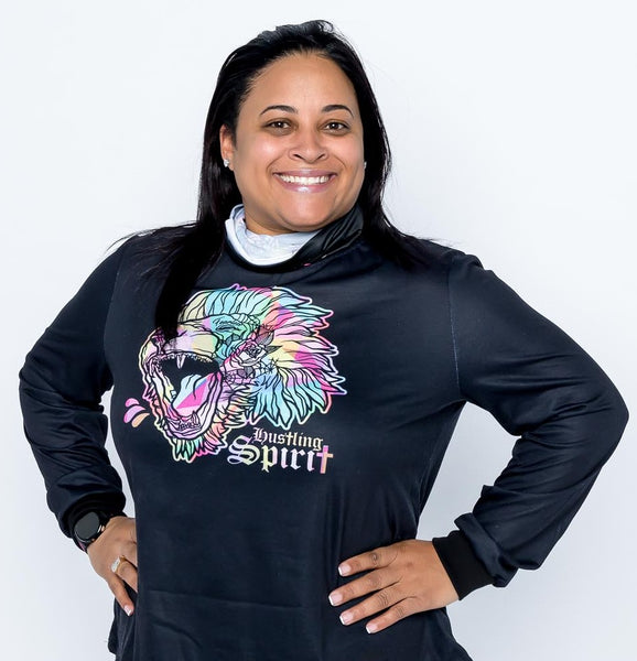 Fearless Lion Multi Color Long Sleeve Tee