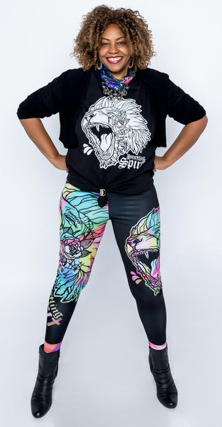 Fearless Lion Multi Colors Leggings