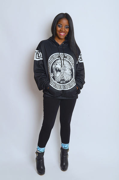 Fearless Lion BW Hoodie