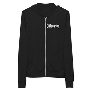 OUTPOURING Unisex Lightweight Zip Hoodie