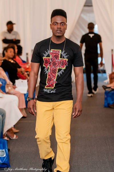 Rose Cross Vintage Graphic Unisex T-Shirt (S-5XL)