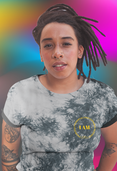 TKL I AM Oversized Embroidered Tie-Dye Unisex Tee (S-2XL)
