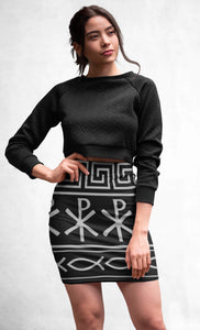 Warrior Spirit Sublimation Cut & Sew Pencil Skirt