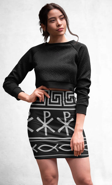 Warrior Spirit Sublimation Cut & Sew Pencil Skirt