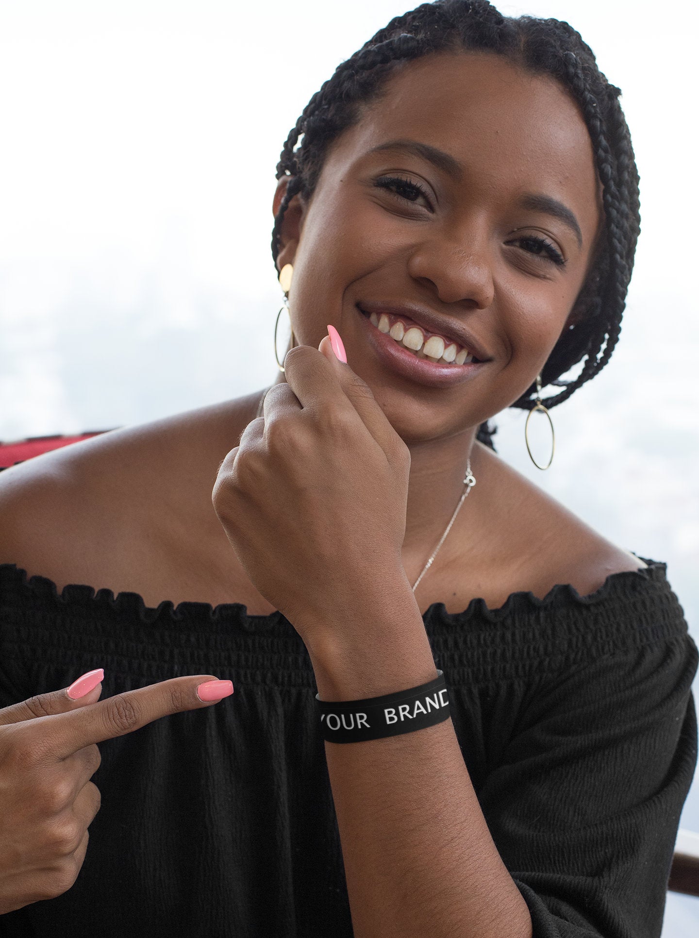Alumni 1-Inch Silicone Debossed Wristband (Qty = 200)