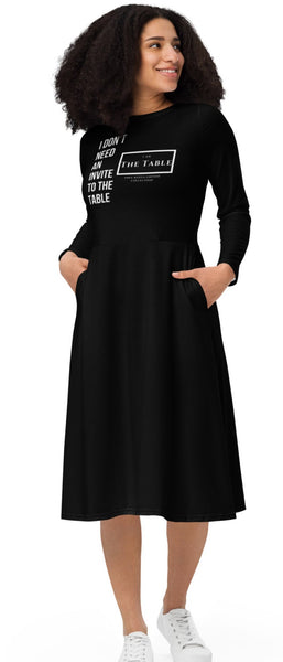 TKL Long Sleeve Dress w/Pockets (XXS-6XL)