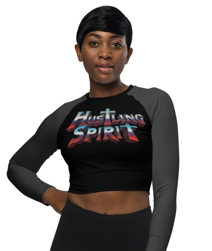 HS-X Recycled long-sleeve crop top (S-6XL)
