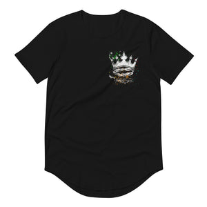 Crown Paint Splatter Unisex Curved Hem Tee (Limited Edition)