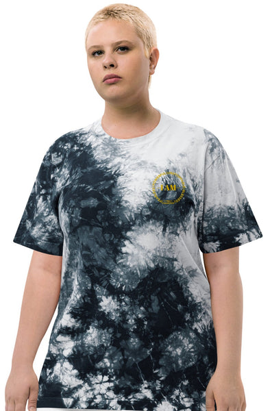 TKL I AM Oversized Embroidered Tie-Dye Unisex Tee (S-2XL)