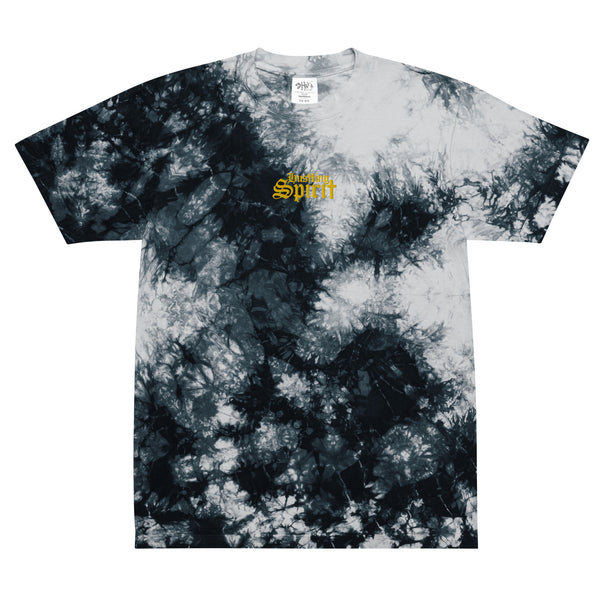 HS Classic Gold Oversized Embroidered Tie-Dye Unisex Tee (S-2XL)