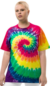 TKL I AM Oversized Embroidered Tie-Dye Unisex Tee (S-2XL)