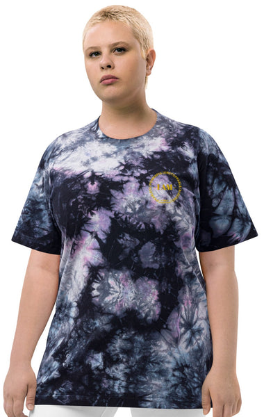 TKL I AM Oversized Embroidered Tie-Dye Unisex Tee (S-2XL)