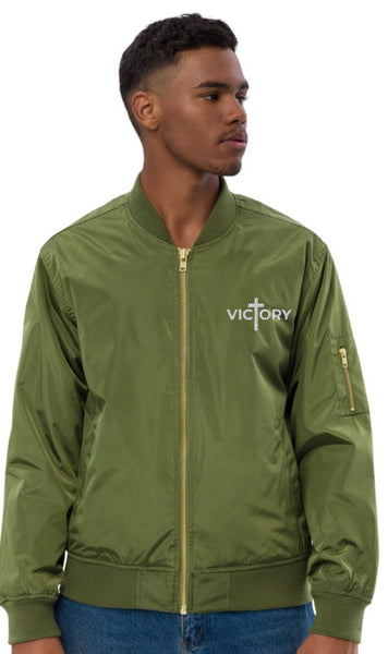 Victory Essential Premium recycled bomber jacket (XS-3XL)