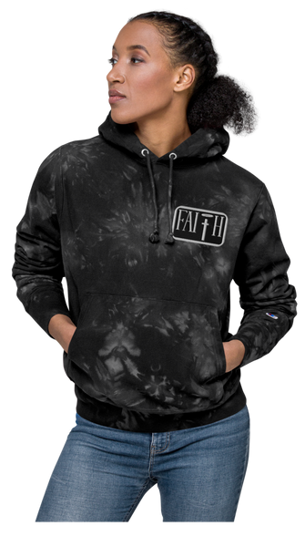 Faith Unisex Hustling Spirit X Champion Tie-Dye Embroidered Hoodie