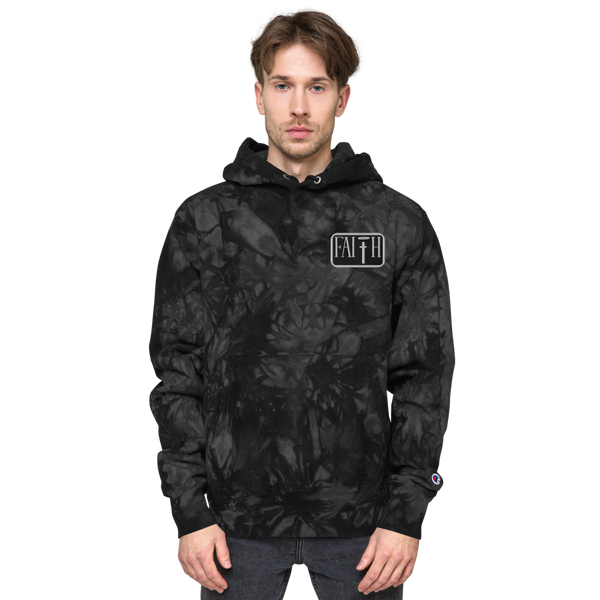 Faith Unisex Hustling Spirit X Champion Tie-Dye Embroidered Hoodie