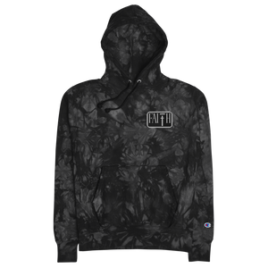 Faith Unisex Hustling Spirit X Champion Tie-Dye Embroidered Hoodie