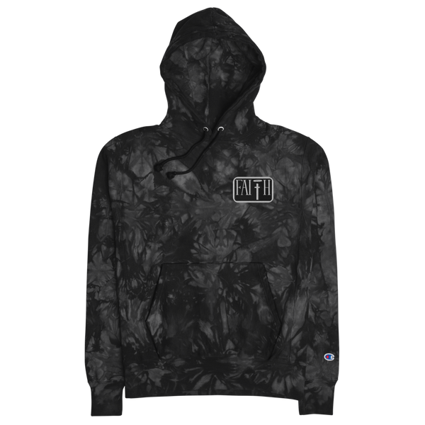 Faith Unisex Hustling Spirit X Champion Tie-Dye Embroidered Hoodie