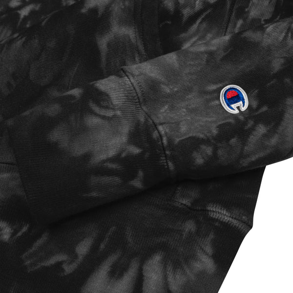 Alumni  Embroidered Unisex Champion tie-dye hoodie
