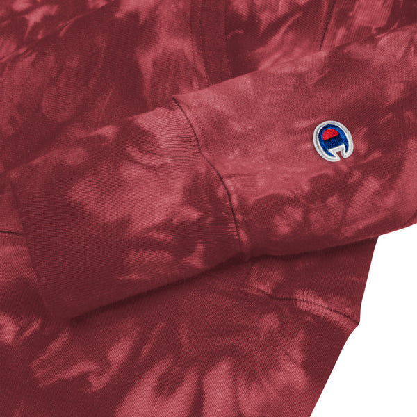 Alumni  Embroidered Unisex Champion tie-dye hoodie