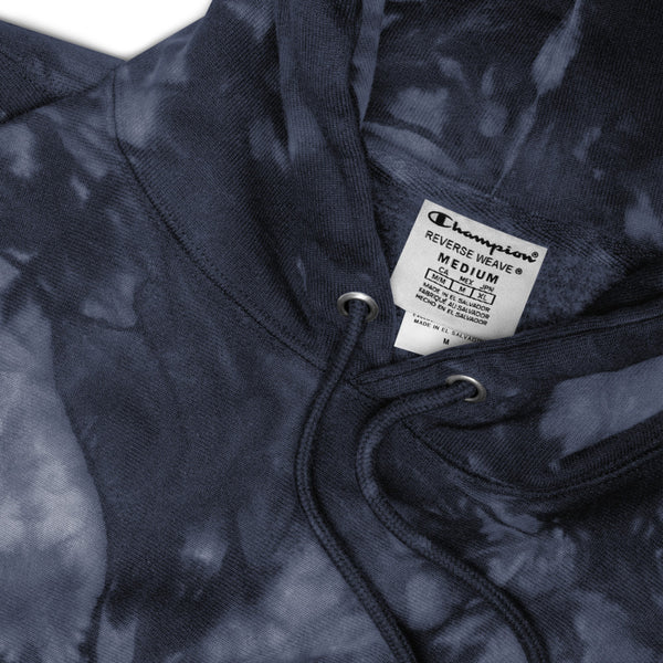 Alumni  Embroidered Unisex Champion tie-dye hoodie