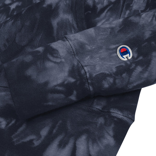 Alumni  Embroidered Unisex Champion tie-dye hoodie