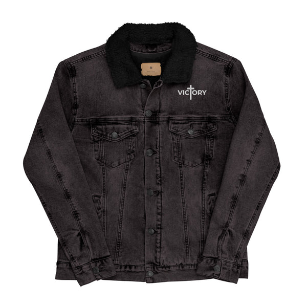 Victory Essential Embroidered Denim Trucker Jacket (XS-3XL)